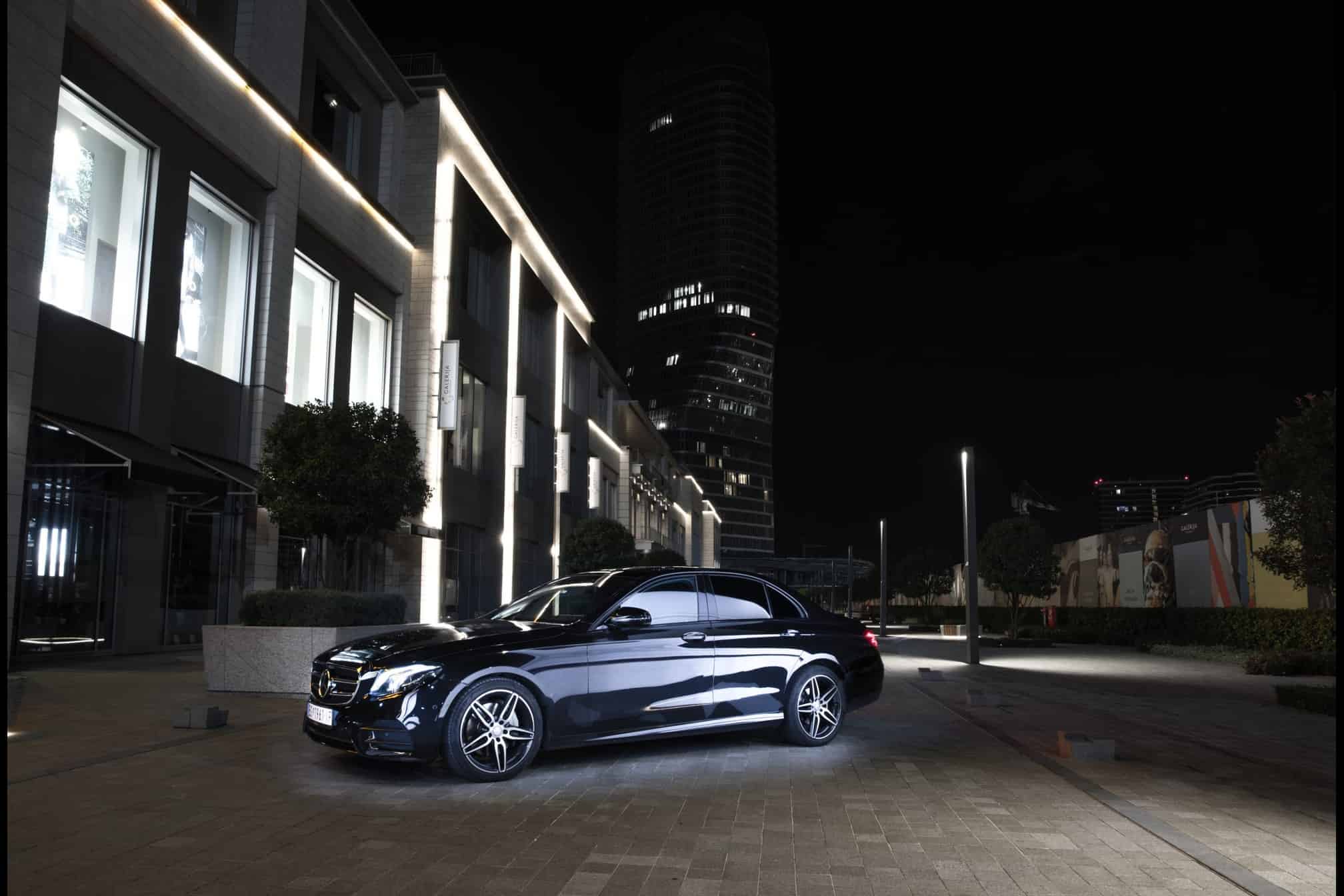 Mercedes E Class In Front Of The Galeria Shopping Mall