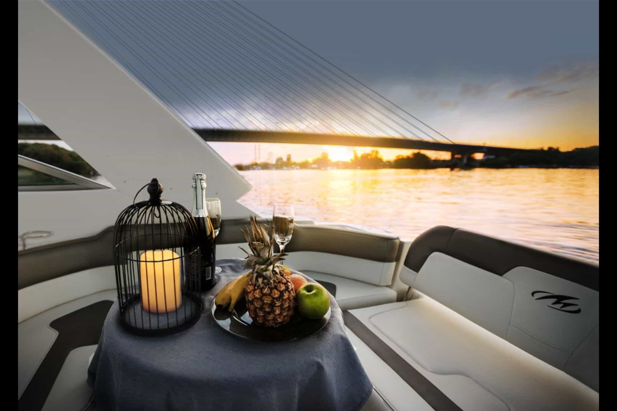 View From The Yacht On Ada Bridge